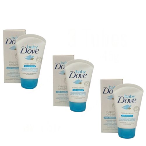 Baby Dove Rich Moisture Nappy Cream protect from causes of nappy~Rash 3 Tube 45g