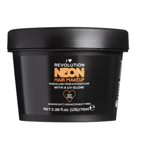 I Heart Revolution UV Neon ‘Boom Boom Orange’ Hair Make Up - vegan, Cruelty Free