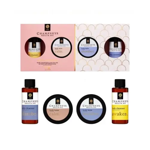 CHAMPNEYS Health Spa Mini Moments Bath and Body Set Ideal Ladies 4pcs Gift Set