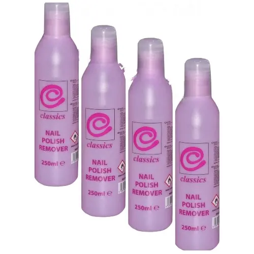 Classics nail polish remover,Perfect for removing gel nail polish & false nails,4X