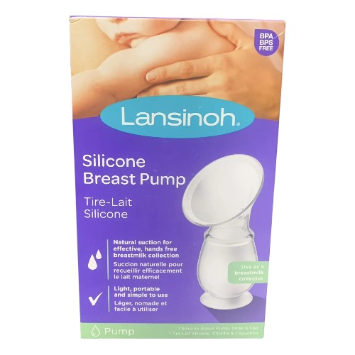 Lansinoh BPA-Free Silicone Breast Pump – Gentle, Portable, and Effective