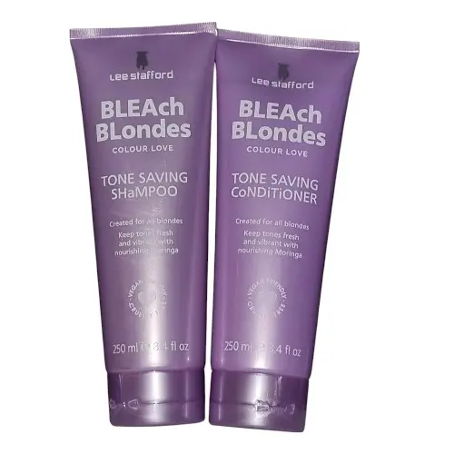 Lee Stafford Colour Love Bleach Blondes Tone Saving Shampoo And Conditioner