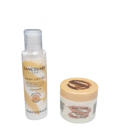 Sanctuary Spa Body Lotion 75ml AND Body Butter 50mL, Duo Set, Mini TRAVEL SIZE