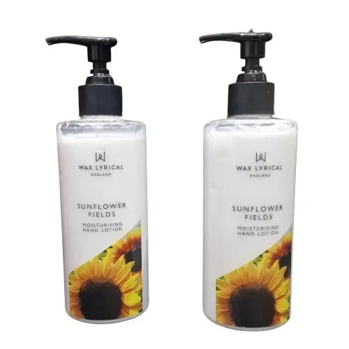 Wax Lyrical sunflower Moisturising Hand Lotion 300ml. TWIN PACK