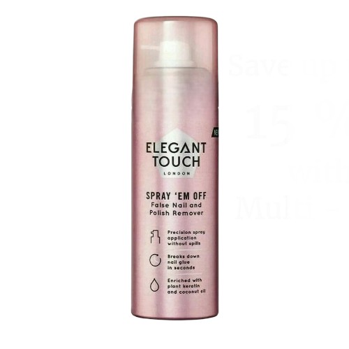 Elegant Touch Spray Em Off-False Nails & Polish Remover 1X 125ml