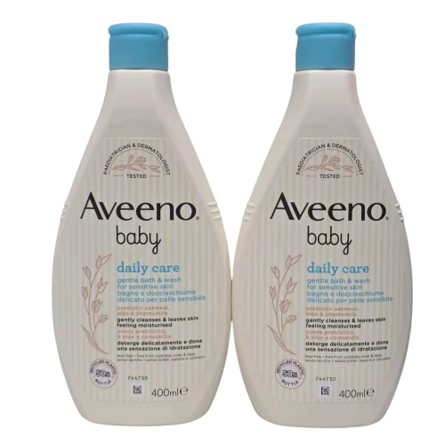Aveeno Baby daily care Gentle Bath and Wash for sensitive skin 400ml 2 PACK