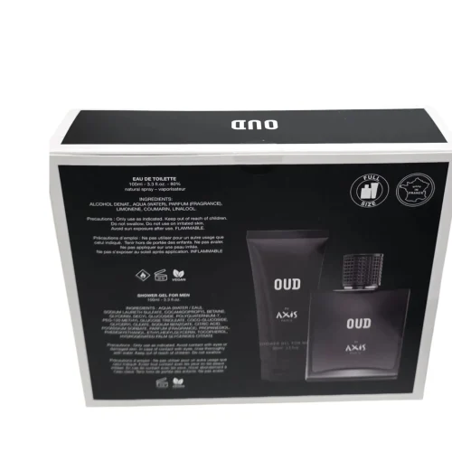 OUD by Axis Paris 100ml Eau de Toilette Spray & shower gel 100ml,2 Pcs Gift Set