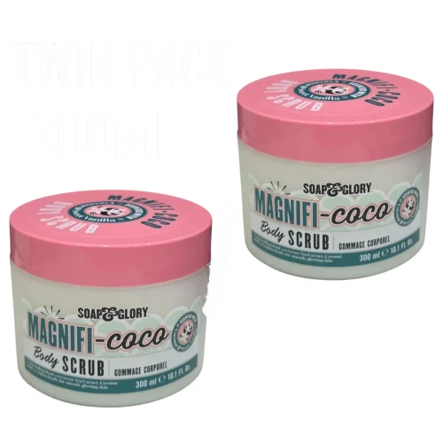 Soap & Glory MAGNIFI-COCO BODY SCRUB Scented With coconut & Sweet vanilla,2x 300mL
