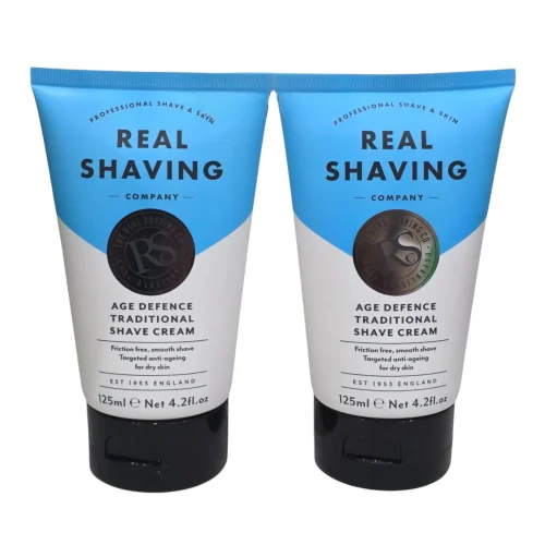 The Real Shaving Age Defence Traditional Shave Cream 125ml Anti-Ageing , 2 PACK