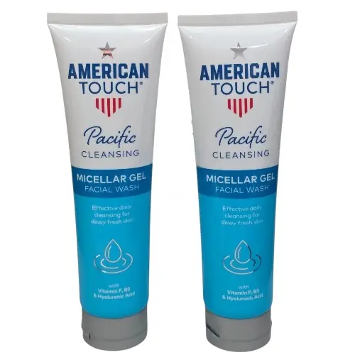 AMERICAN TOUCH PACIFIC CLEANSING MICELLAR GEL FACIAL WASH 150ML , TWIN PACK