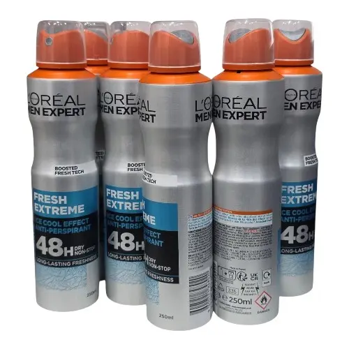 Loreal Anti-Perspirant Deodorant Men Expert Fresh Extreme 48H 250ml x 6