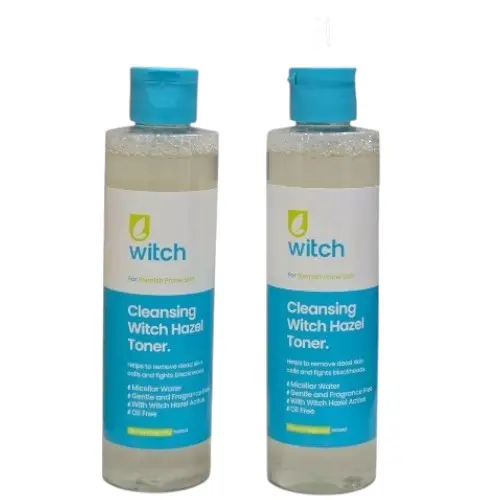 Witch Cleansing Witch Hazel Toner Micellar Water, Oil Free, Fragrance, 2 x 200ml