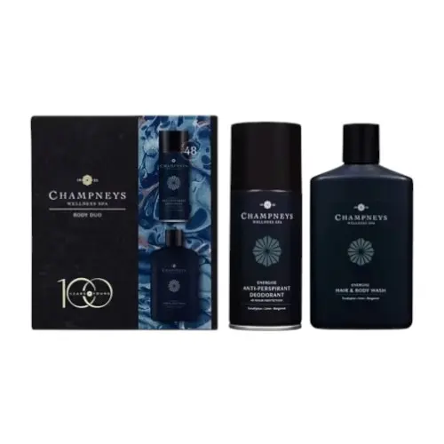 Champneys Energise Anti Perspirant Deodorant 150ml & Body Wash 200ml , Duo Set