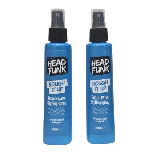 Head Funk Rough It Up Beach Wave Styling Spray - Achieve Tousled,Twin Pack,150ML