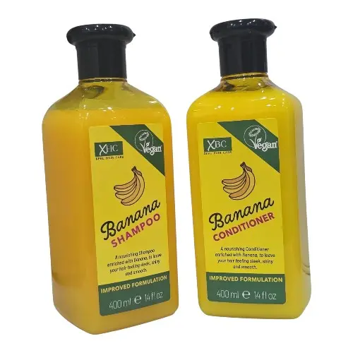 VEGAN Hair Care Banana Shampoo And Conditioner DUO PACK SET 400ml, XHC BY Xpel