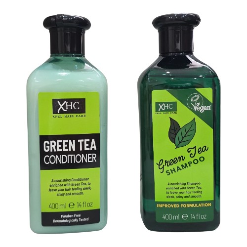 XHC Xpel Green Tea shampoo and conditioner with green tea extracts 400ml,Duo Set