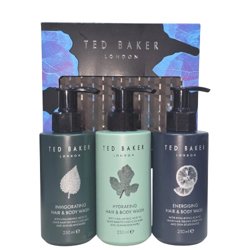Ted baker hair & body wash energising, invigorating, hydrating,Triple 250ml each